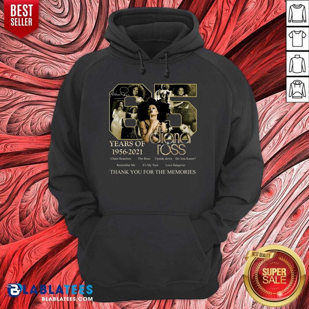 65 Years Of Diana Ross 1956 2021 Thank You For The Memories Shirt - Image 2