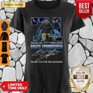 71 Years Of Bruce Springsteen 1949-2020 Thank You For The Memories Signature Shirt