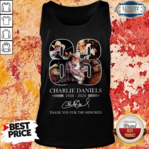 Alternative view of 83 Charlie Daniels 1936 2020 Thank You For The Memories Signature Shirt