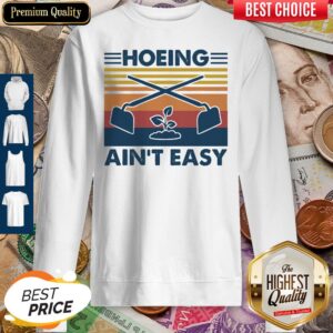 Alternative view of A Type Of Lifestyle Of Being A Living Vintage Hoeing Aint Easy Hoodie