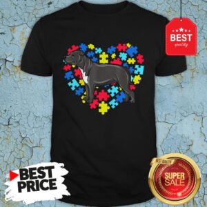 Autism Awareness Staffordshire Bull Terrier Dog Heart Gift Shirt