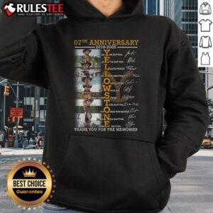 Alternative view of Awesome 07th Anniversary 2018-2025 Yellowstone Signature Thank You For The Memories T-Shirt