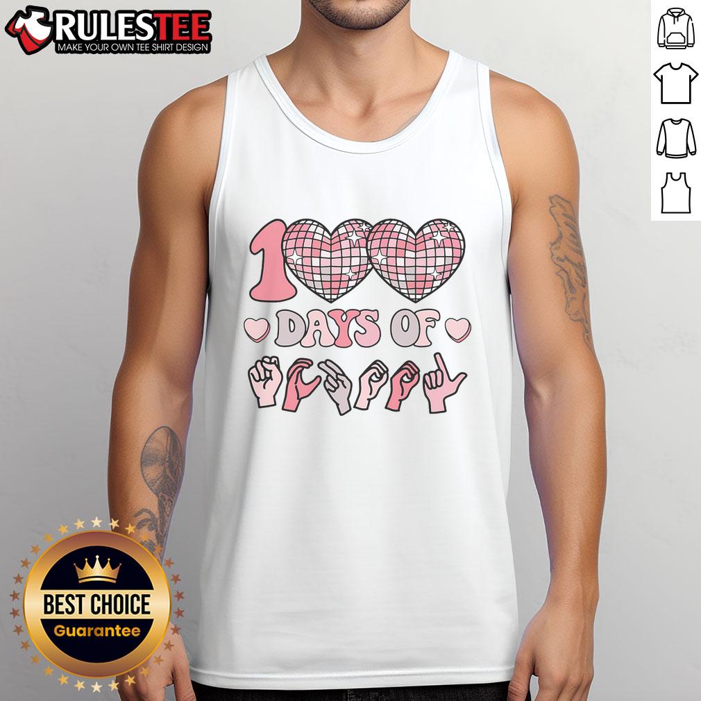 Awesome 100 Days Of School Disco Dancing T-Shirt - Image 4