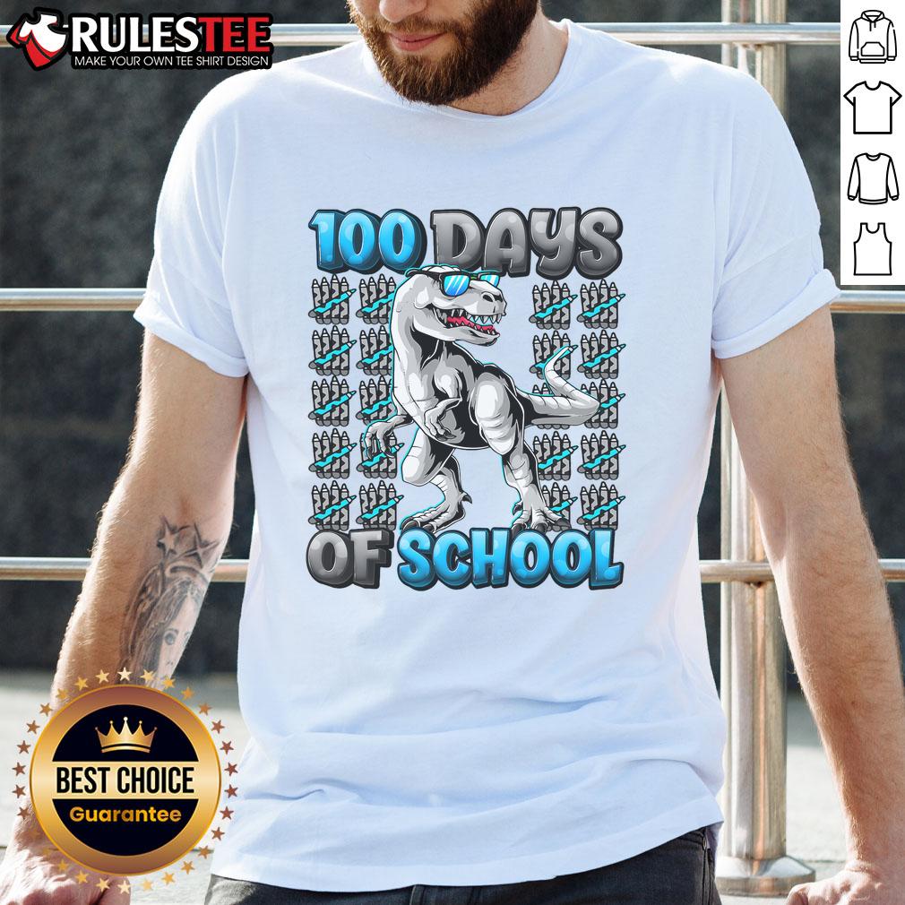 Awesome 100 Days Of School T-Rex Tyrannosaurus T-Shirt