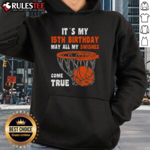 Alternative view of Awesome 15 Year Old Happy 15th Birthday Basketball 15th Birthday T-Shirt