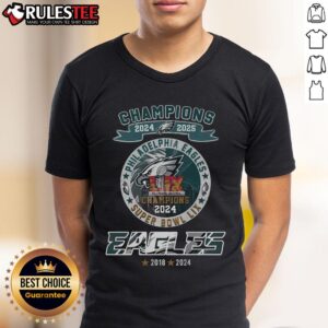 Awesome 2024-2025 Super Bowl LIX Champions Philadelphia Eagles 2 Times 2018-2024 T-Shirt