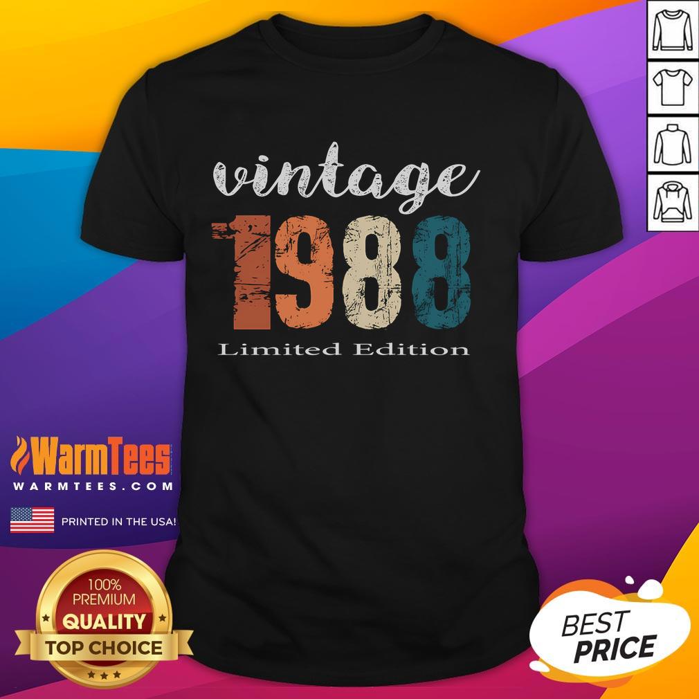 Awesome 36 Year Old Vintage 1988 Limited Edition T-Shirt