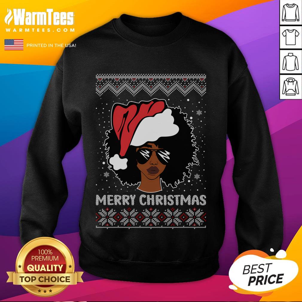 Awesome African American Ugly Christmas Pajama T-Shirt - Image 5
