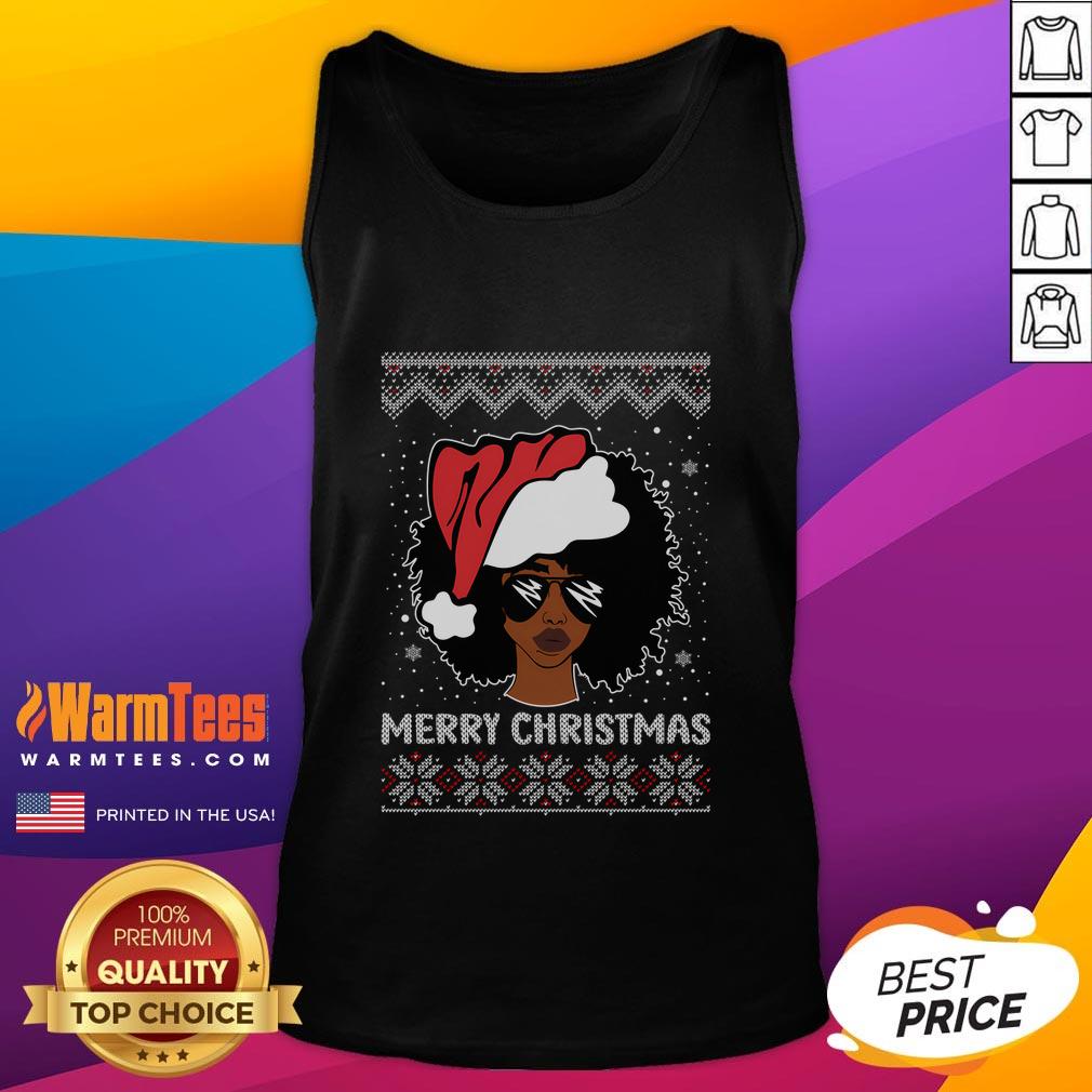 Awesome African American Ugly Christmas Pajama T-Shirt - Image 4