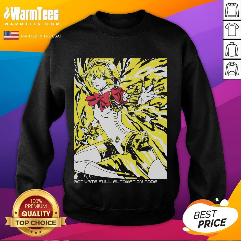 Awesome Aigis Persona 3 Activate Full Automation Mode T-Shirt - Image 5