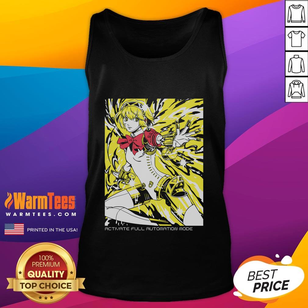 Awesome Aigis Persona 3 Activate Full Automation Mode T-Shirt - Image 4