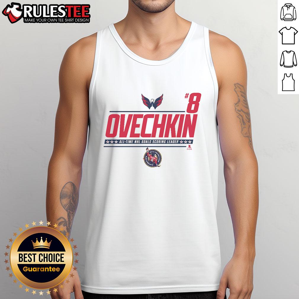 Awesome Alexander Ovechkin #8 NHL All-Time Leading Goal Scorer T-Shirt - Image 4