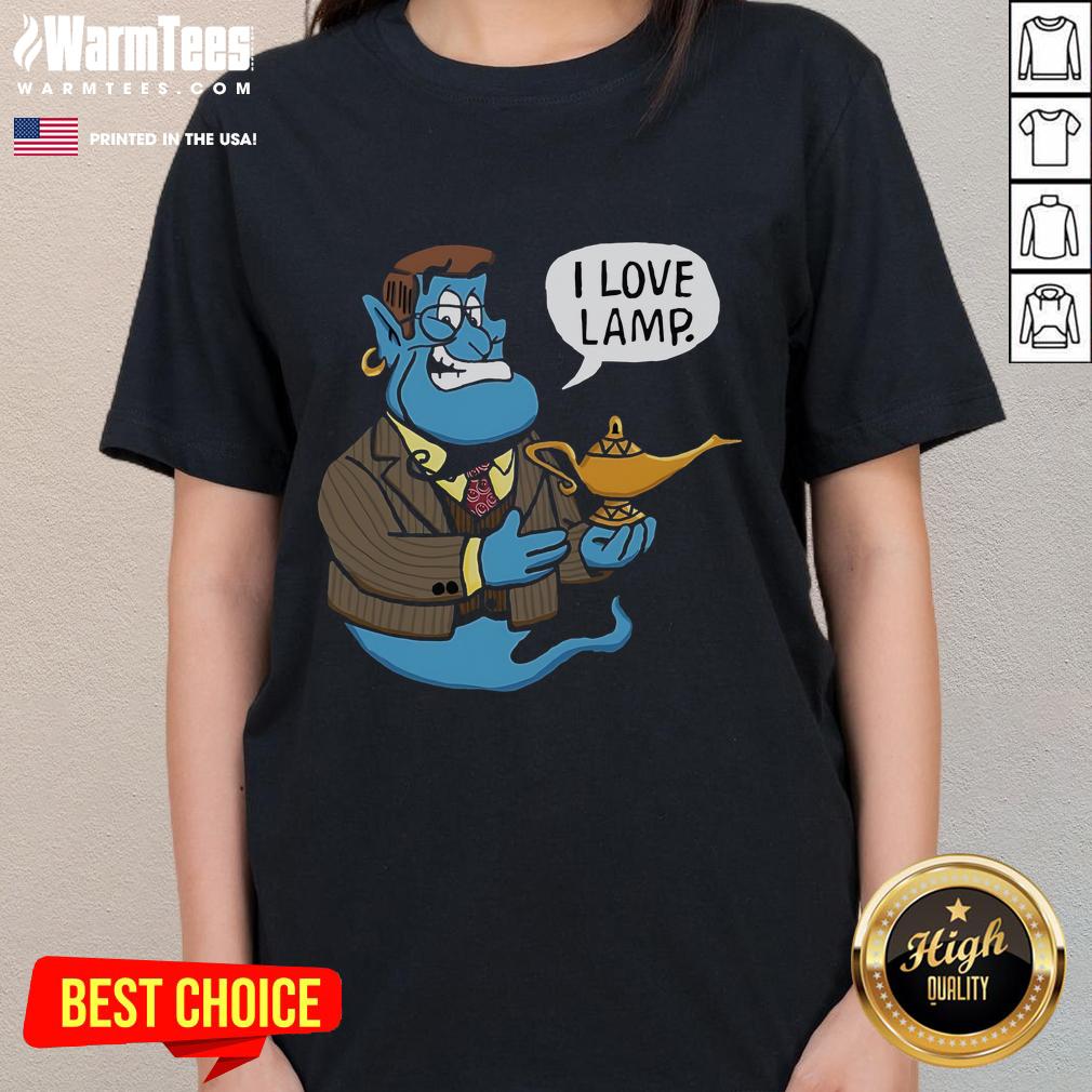 Awesome Anchor Genie I Love Lamp T-Shirt - Image 3