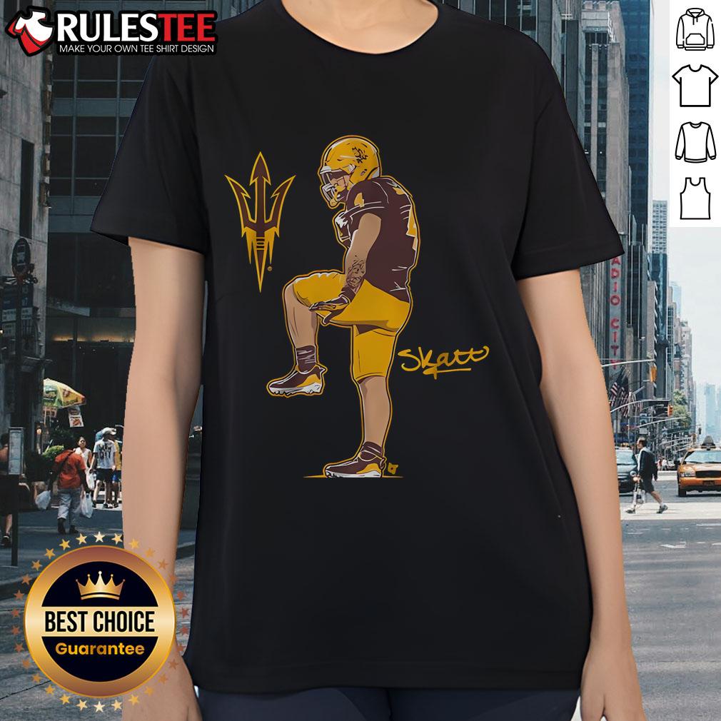 Awesome Arizona State Football Cam Skattebo Superstar Pose T-Shirt - Image 3