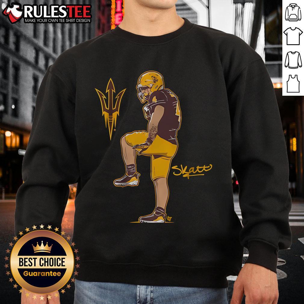 Awesome Arizona State Football Cam Skattebo Superstar Pose T-Shirt - Image 5