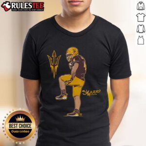 Awesome Arizona State Football Cam Skattebo Superstar Pose T-Shirt