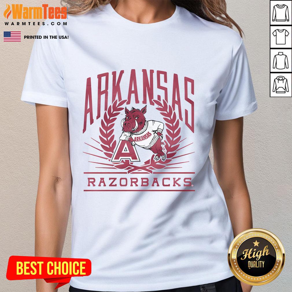 Awesome Arkansas Razorbacks Laurel T-Shirt - Image 3