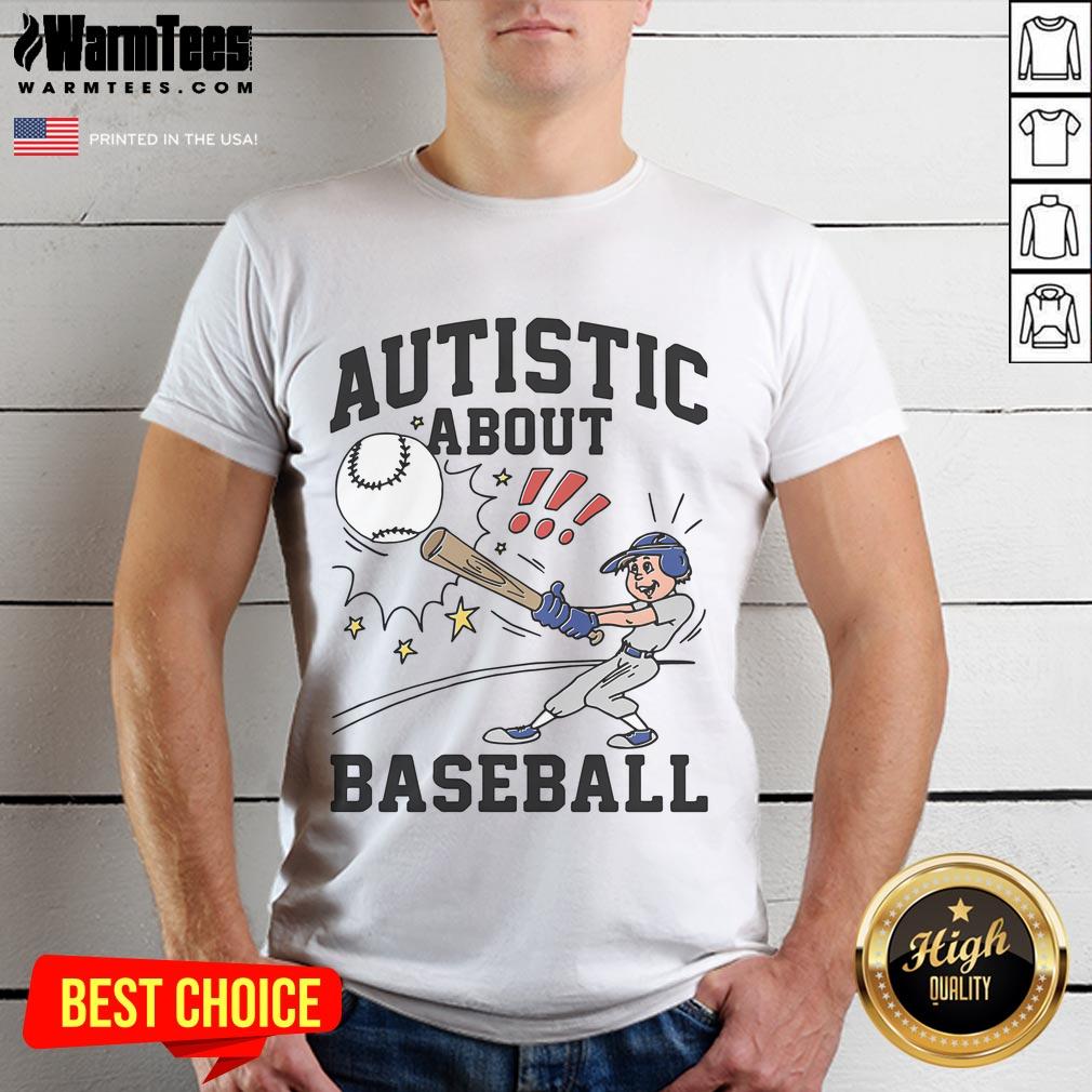 Awesome Autistic About Baseball Illustration T-Shirt