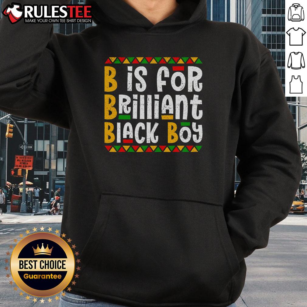Awesome B Is For Brilliant Black Boy Black History Month T-Shirt - Image 2