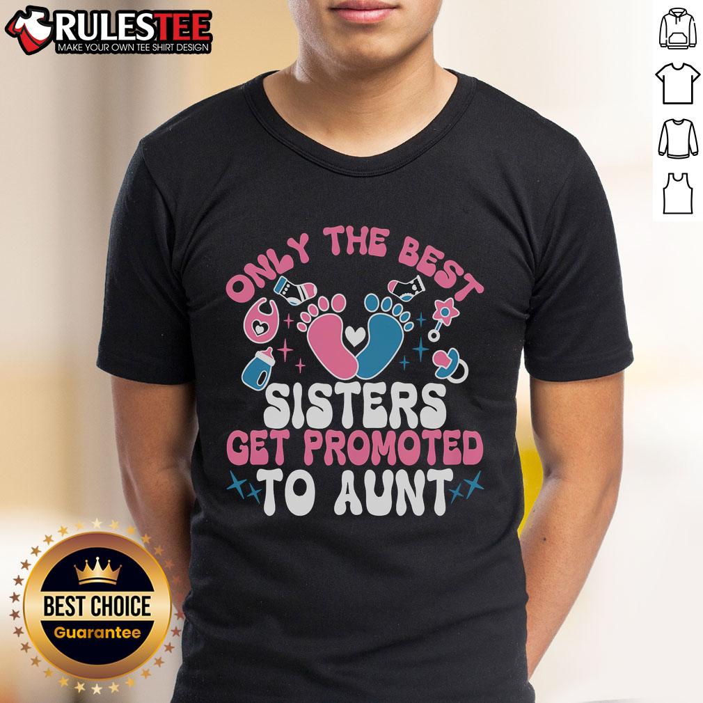 Awesome Baby Announcement Only The Best Sisters Get Promoted To Aunt T-Shirt