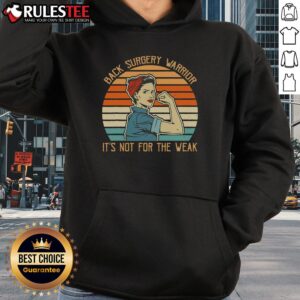 Alternative view of Awesome Back Surgery Warrior It's Not For The Weak Vintage Retro Sunset T-Shirt