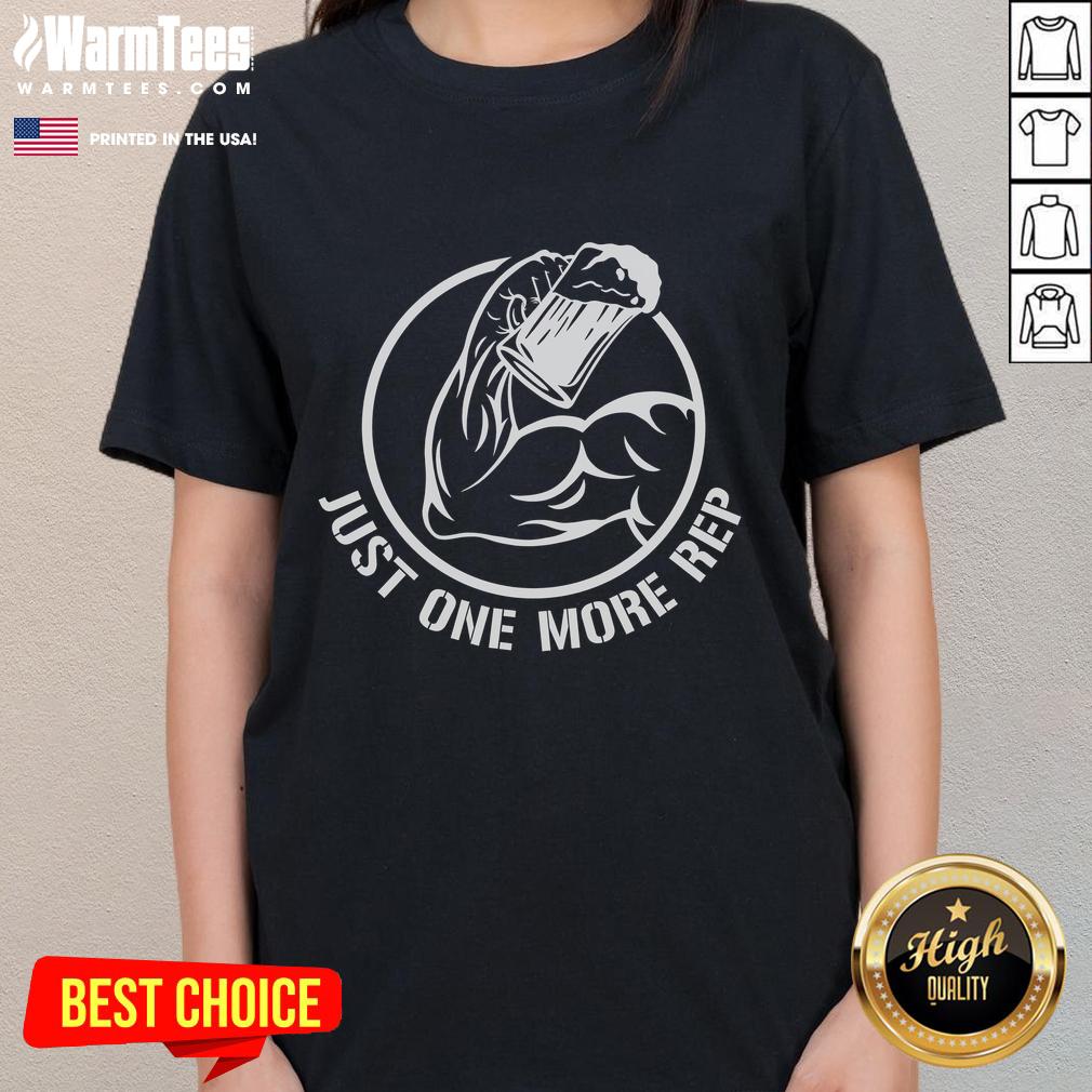 Awesome Beer Gym Just One More Rep T-Shirt - Image 3
