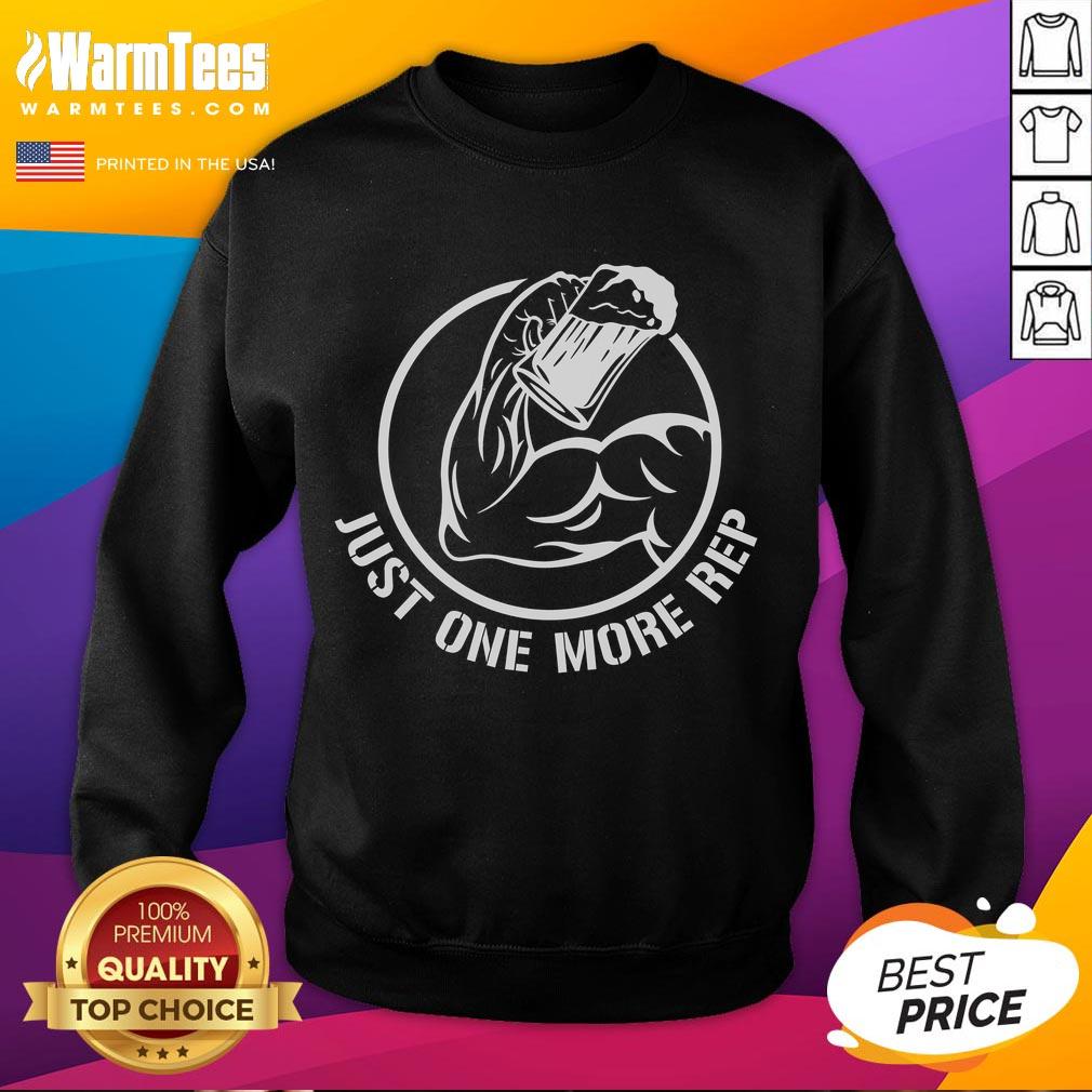 Awesome Beer Gym Just One More Rep T-Shirt - Image 5