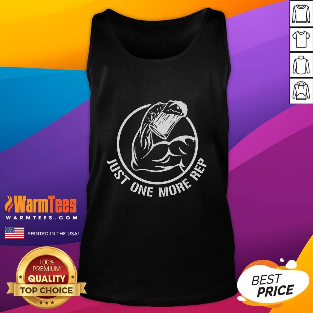 Awesome Beer Gym Just One More Rep T-Shirt - Image 4