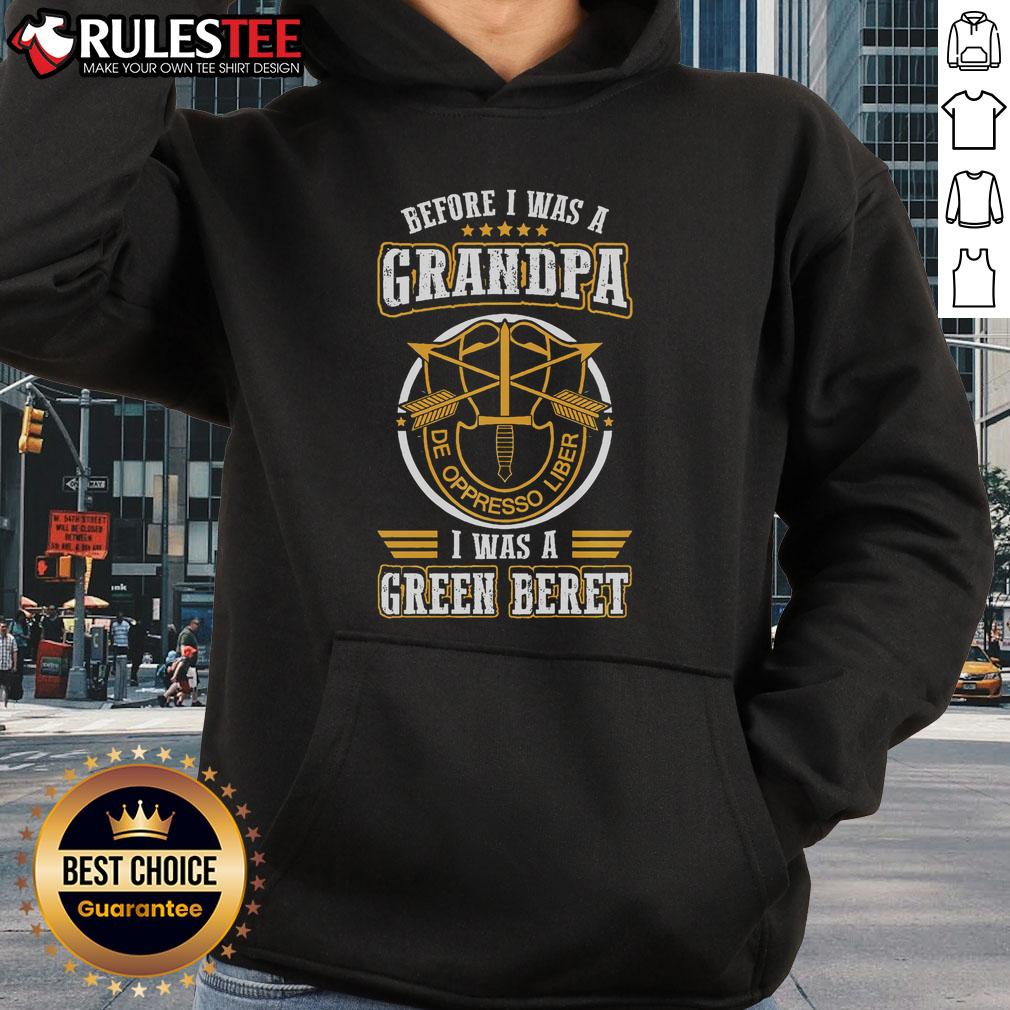 Awesome Before I Was A Grandpa I Was A Green Beret T-Shirt - Image 2