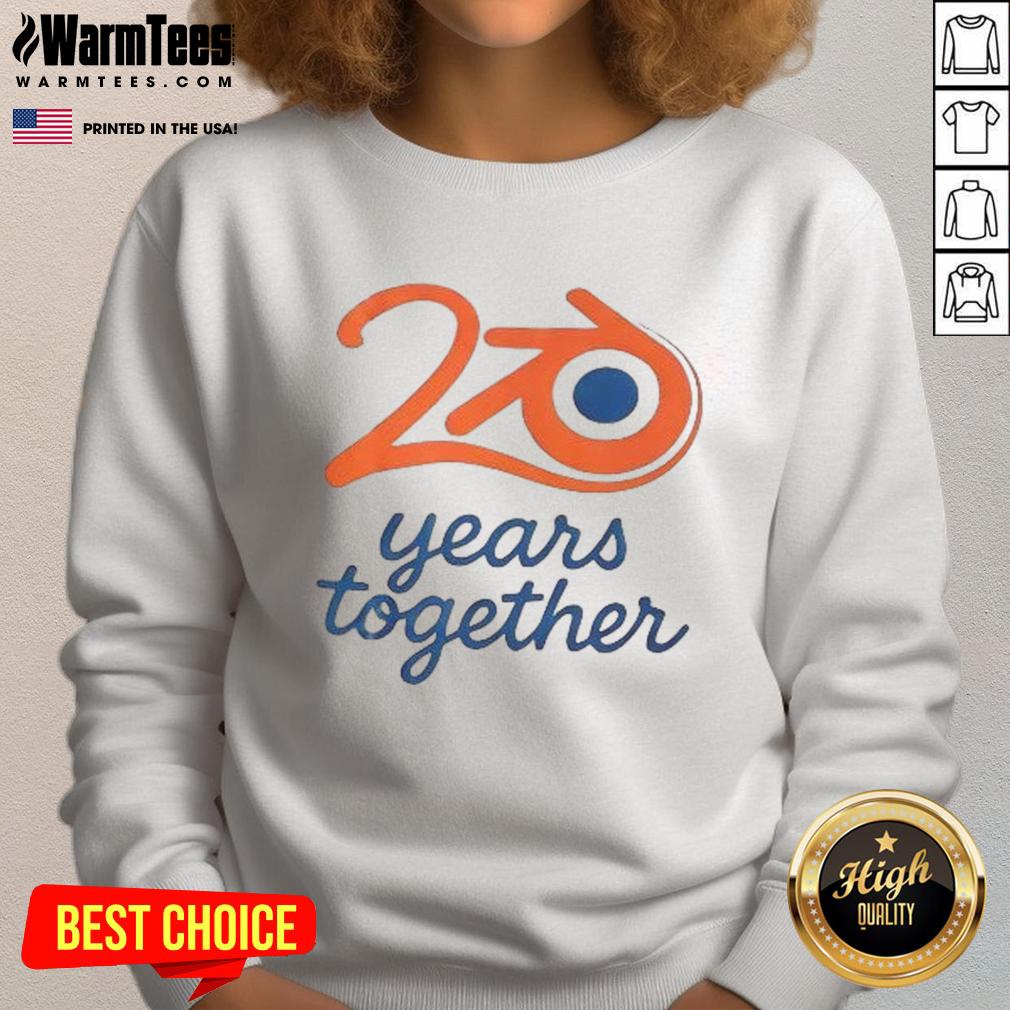 Awesome Blender Logo 20 Years Together T-Shirt - Image 5