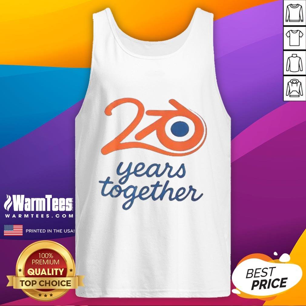 Awesome Blender Logo 20 Years Together T-Shirt - Image 4
