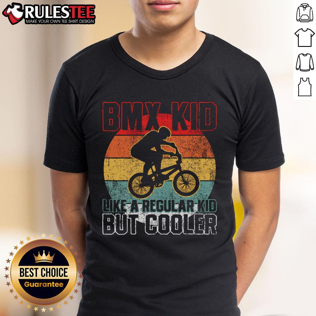 Awesome BMX Kid Like A Regular But Cooler Vintage Sunset T-Shirt