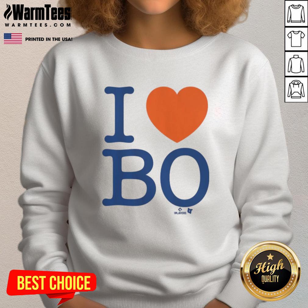 Awesome Bo Bichette I Heart Bo T-Shirt - Image 5