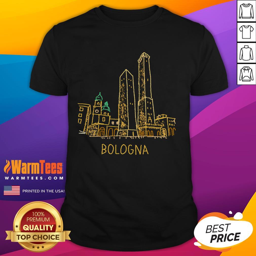 Awesome Bologna Italy Unique Hand Drawn Art T-Shirt