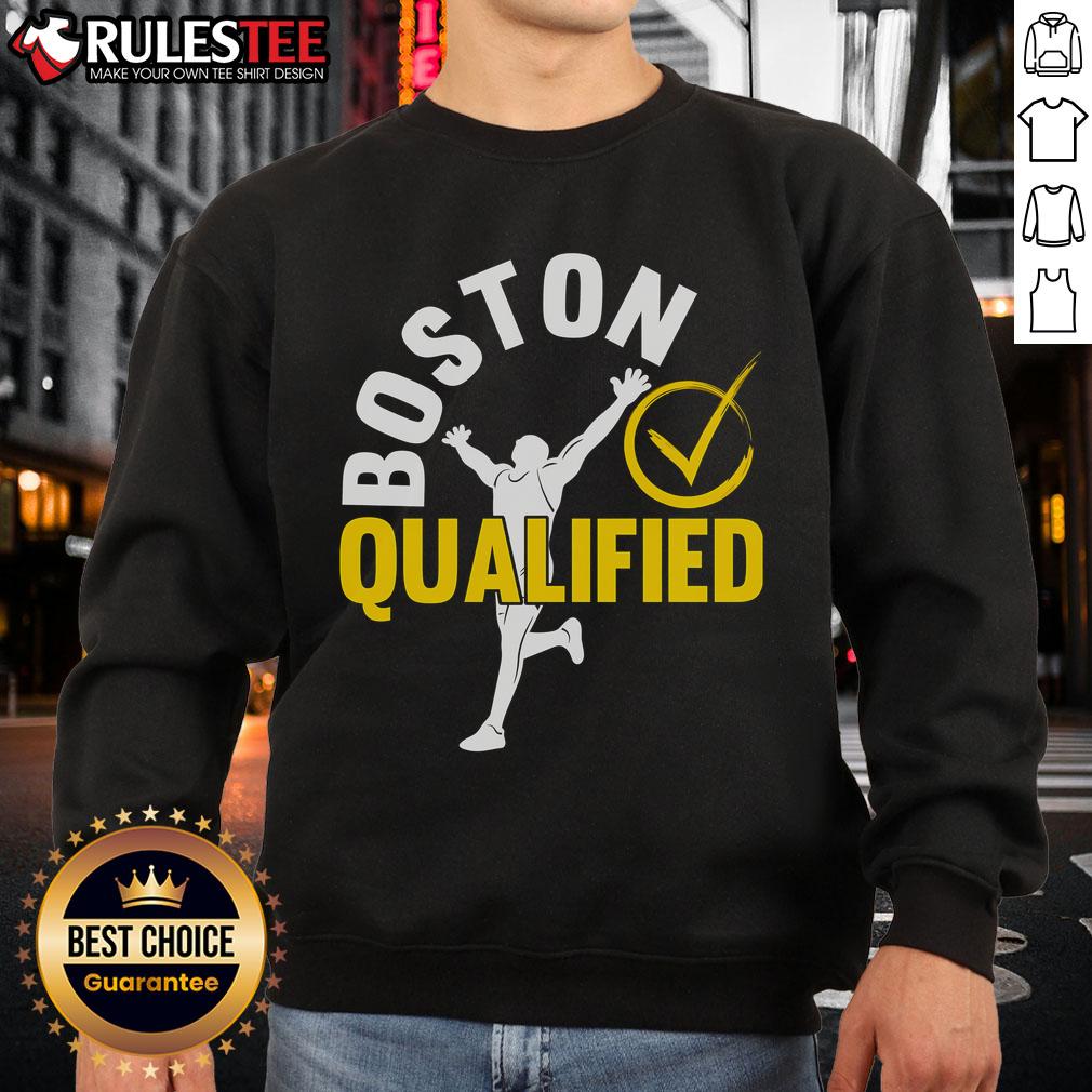 Awesome Boston Qualifier Proud Marathon Running T-Shirt - Image 5
