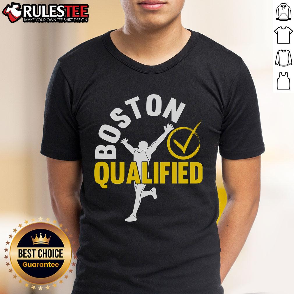 Awesome Boston Qualifier Proud Marathon Running T-Shirt