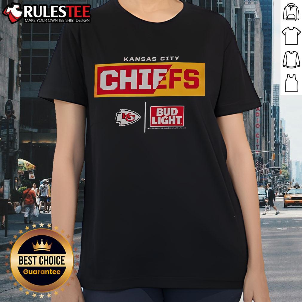 Awesome Bud Light Kansas City Chiefs Team T-Shirt - Image 3