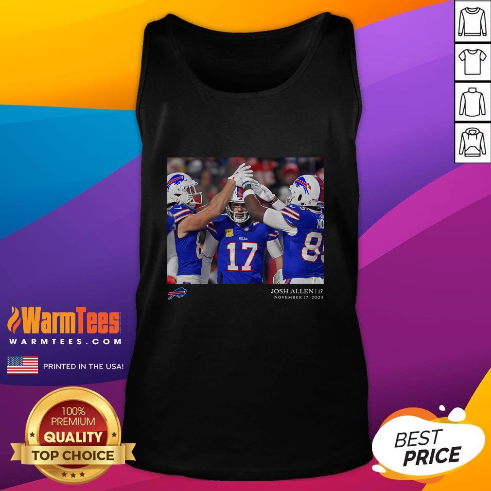 Awesome Buffalo Bills Josh Allen Black NFL Flash Features Week 11 T-Shirt - Image 4