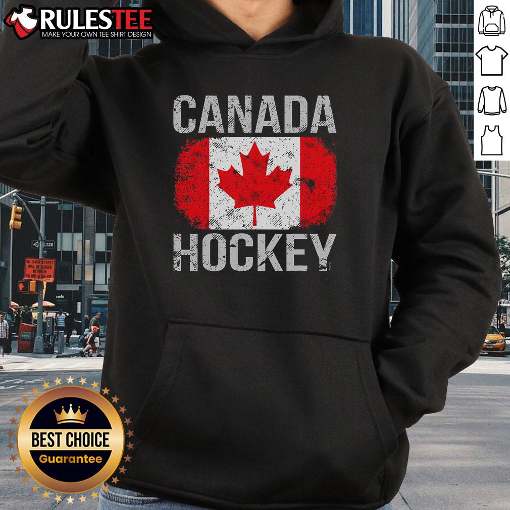 Awesome Canada Hockey Canadian Flag T-Shirt - Image 2