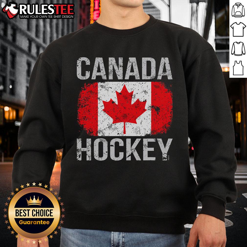 Awesome Canada Hockey Canadian Flag T-Shirt - Image 5