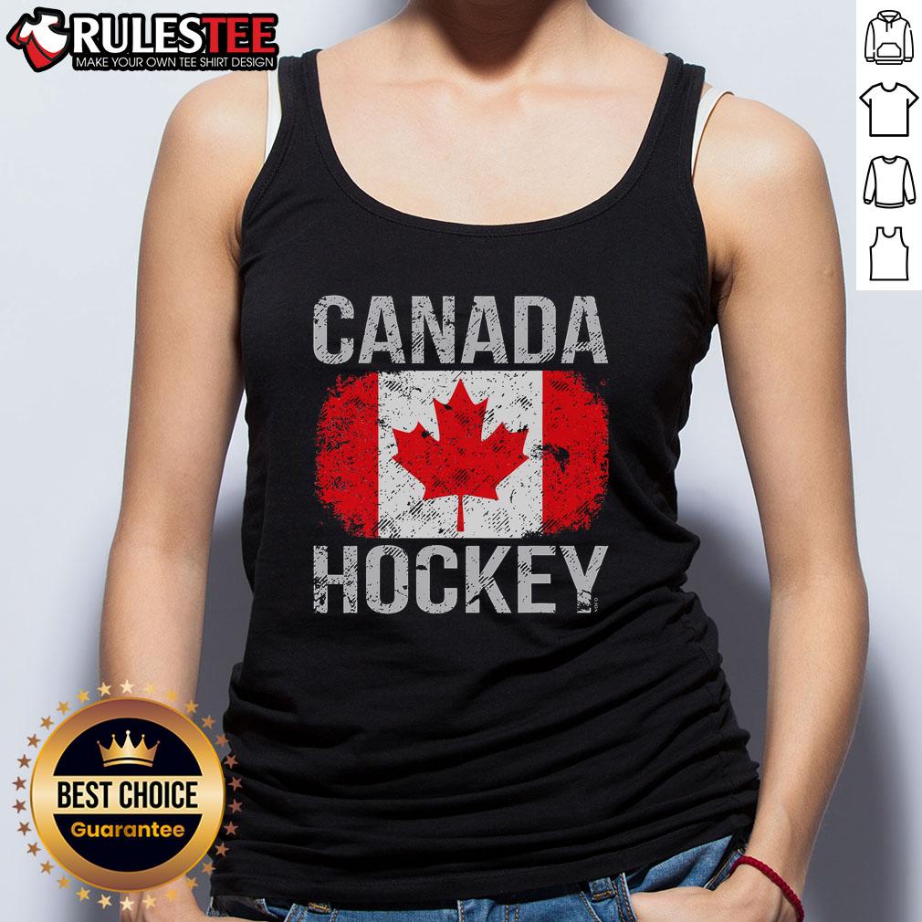 Awesome Canada Hockey Canadian Flag T-Shirt - Image 4