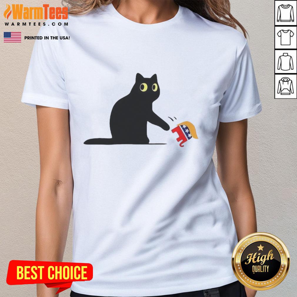 Awesome Cat Ladies For Kamala Harris Donald Trump T-Shirt - Image 3