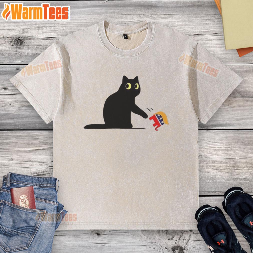 Awesome Cat Ladies For Kamala Harris Donald Trump T-Shirt - Image 6
