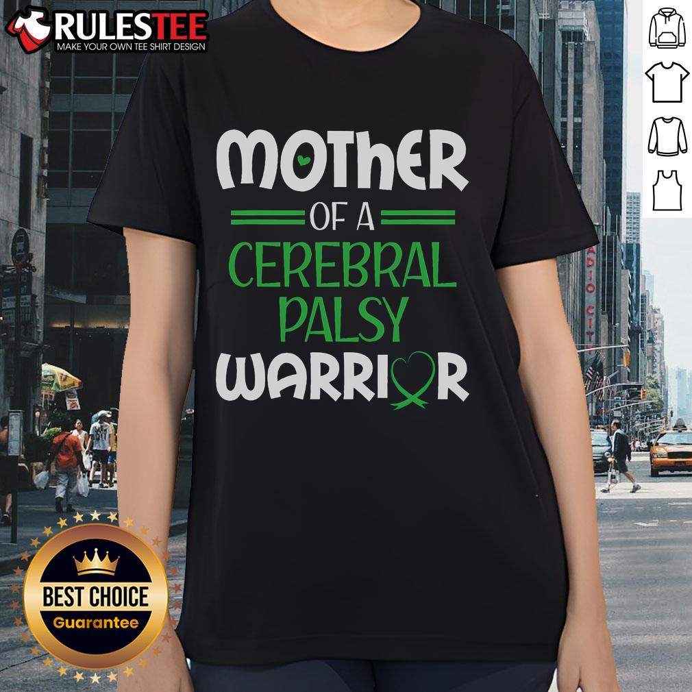 Awesome Cerebralparese Warrior Mother CP Mom Green Ribbon Awareness T-Shirt - Image 3