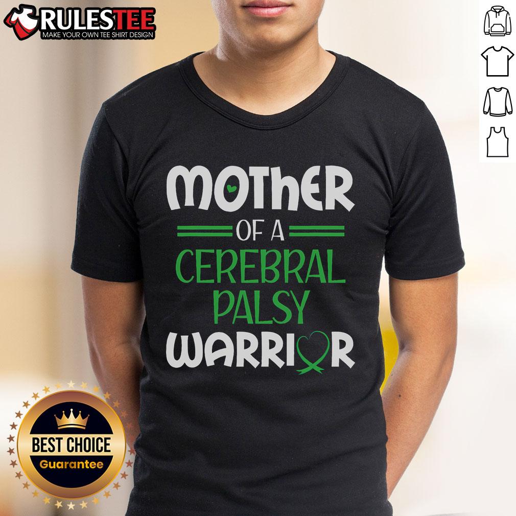 Awesome Cerebralparese Warrior Mother CP Mom Green Ribbon Awareness T-Shirt