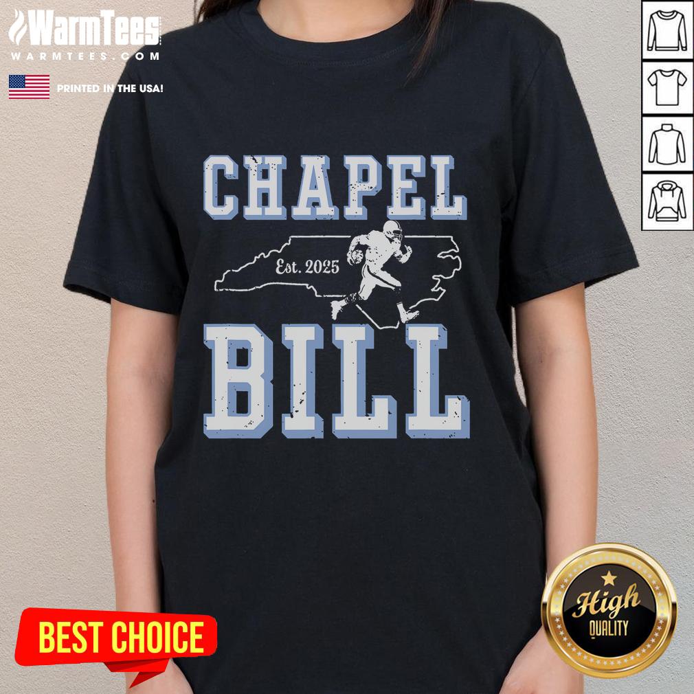 Awesome Chapel Bill Merch Vintage North Carolina Fan T-Shirt - Image 3