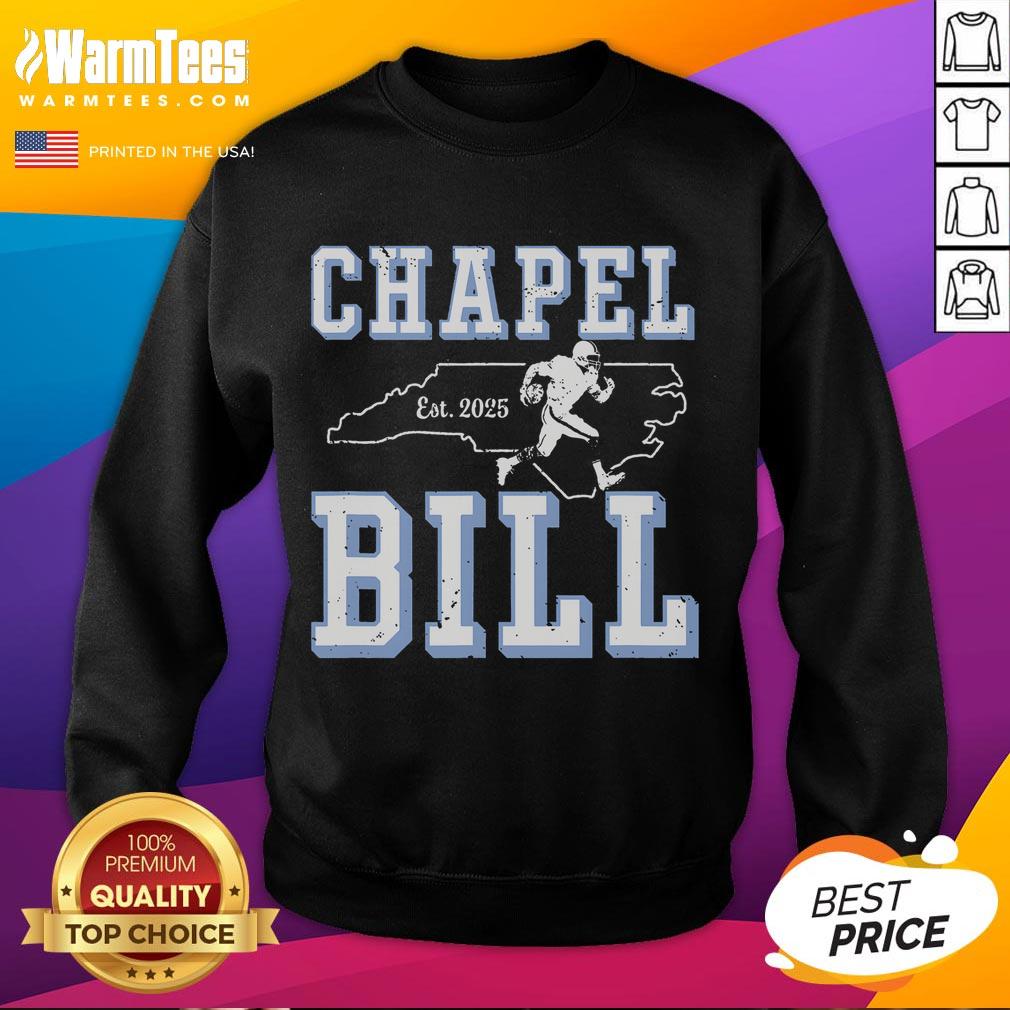 Awesome Chapel Bill Merch Vintage North Carolina Fan T-Shirt - Image 5