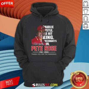 Alternative view of Awesome Charlie Cincinnati's Own Pete Rose Thank You For The Memories Signature T-Shirt