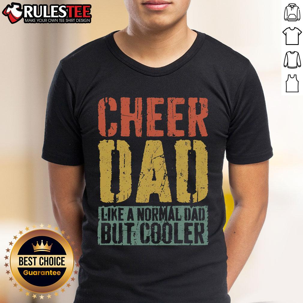 Awesome Cheer Dad Like A Normal Dad But Cooler Father's Day Vintage T-Shirt