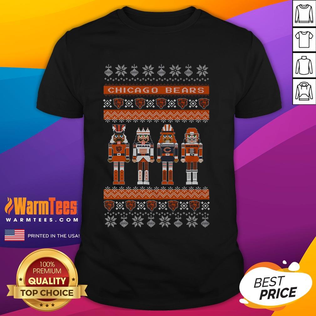 Awesome Chicago Bears Holiday Nutcracker T-Shirt